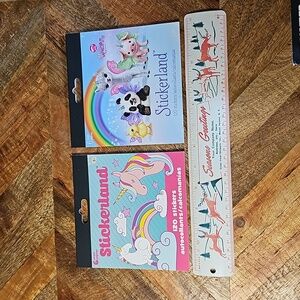 Stickerland sticker books Unicorn Panda Pig stickers